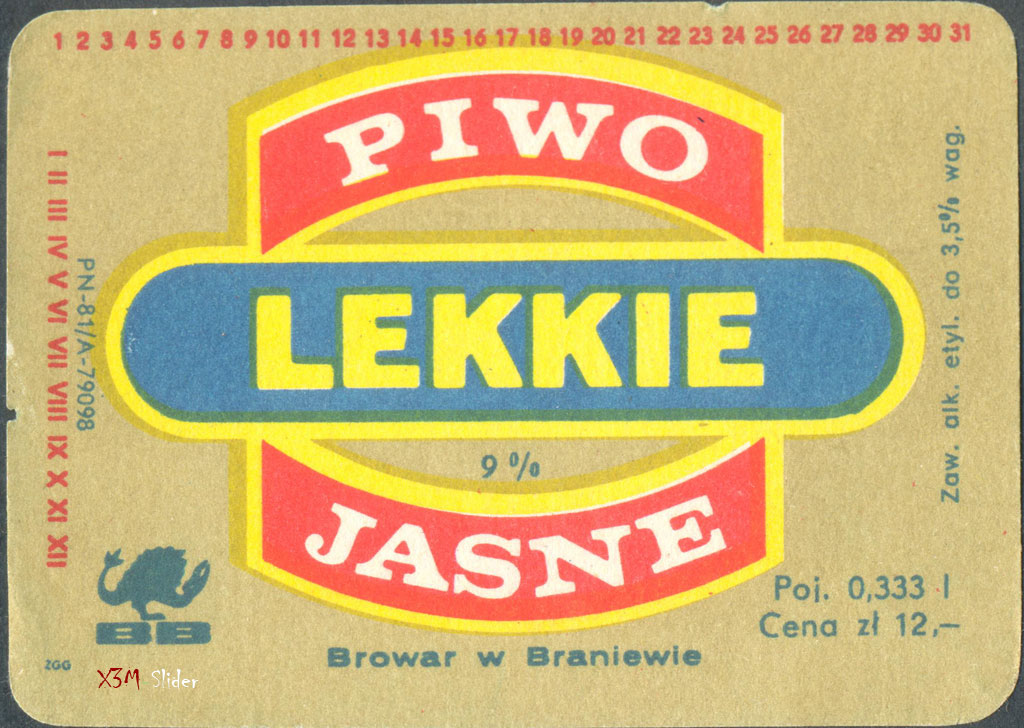 Lekkie - Piwo Jasne - Browar w Braniewie