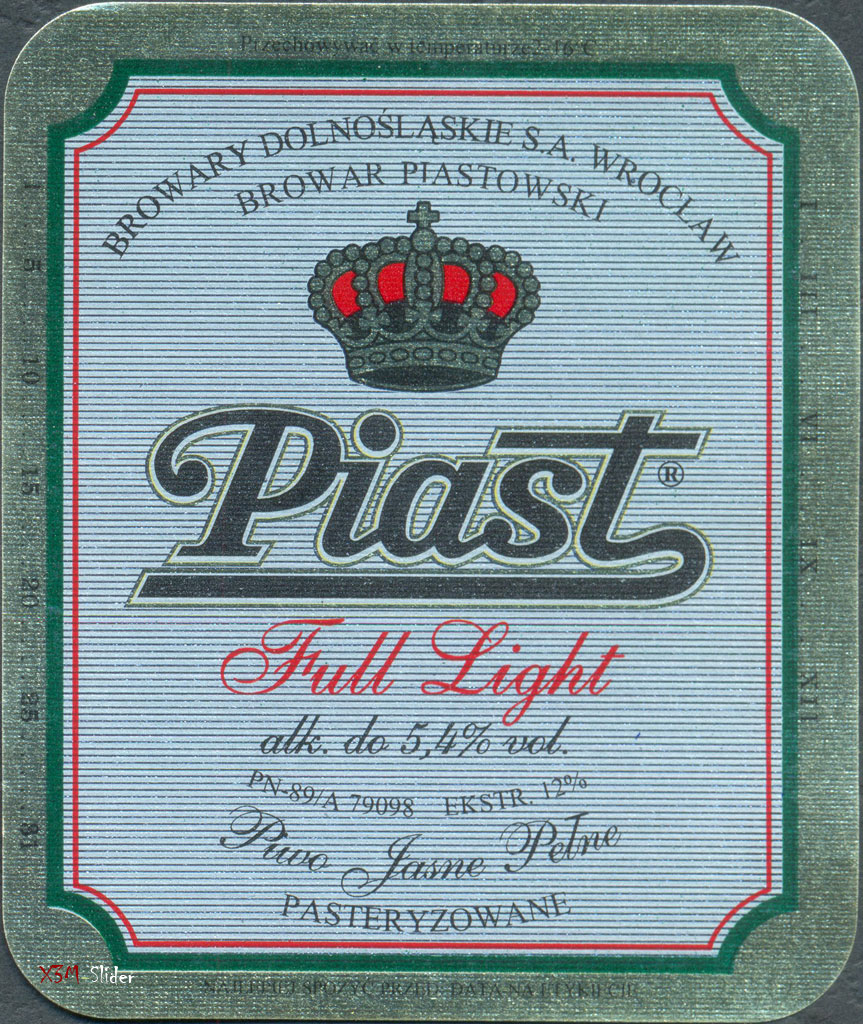 Piast - Full Light - Piwo Jasne Pelne Pasteryzowane  - Browar Piastowski