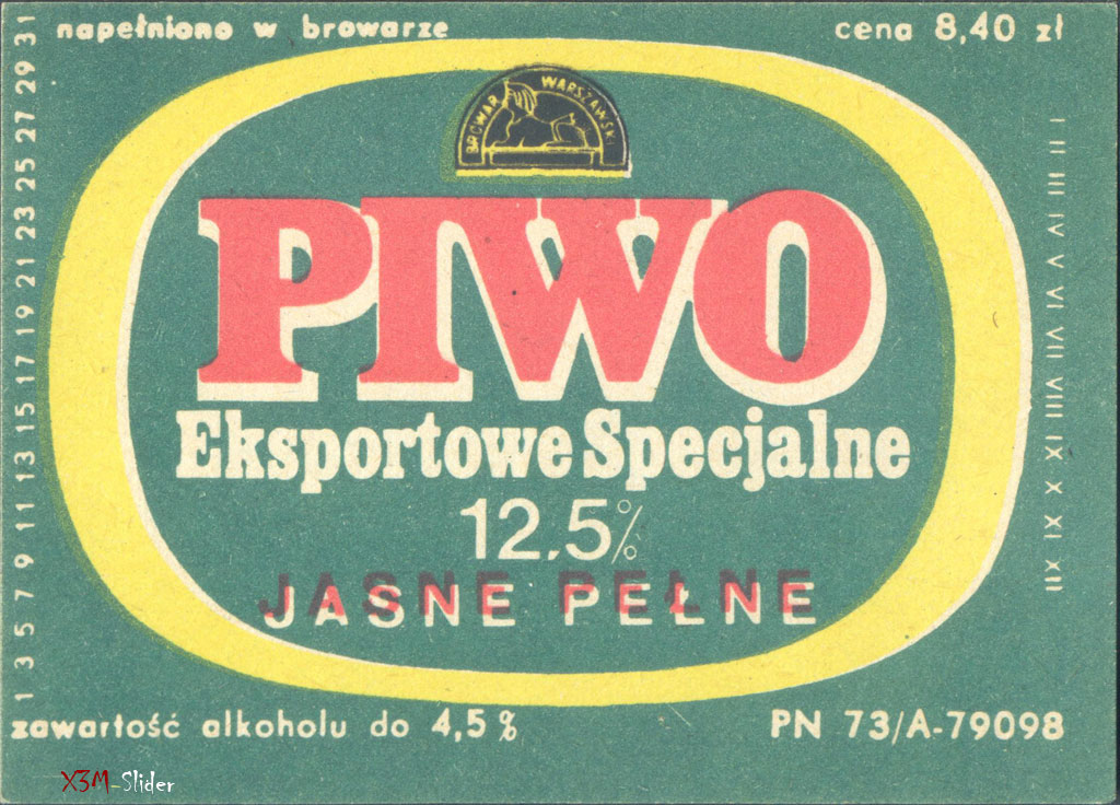 Piwo Eksportowe Specjalne Jasne Pelne - Browar Warszawski