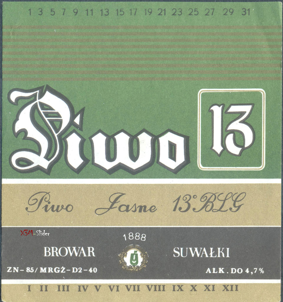 Piwo Jasne 13 - Browar Suwalki