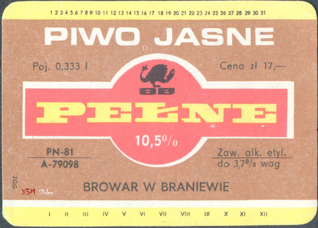 Piwo Jasne Pelne - Browar W Braniewie