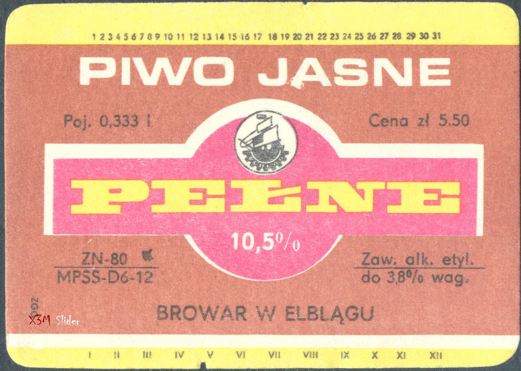 Piwo Jasne Pelne - Browar W Elblagu
