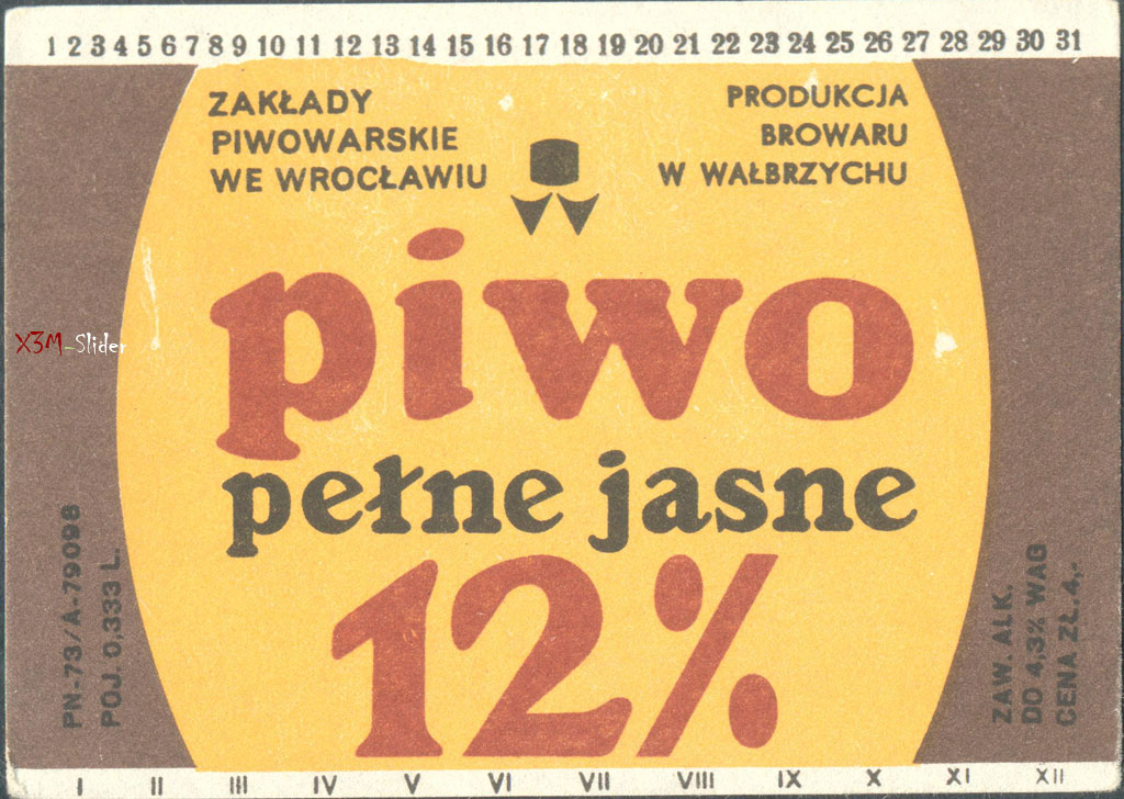 Piwo Pelne Jasne 12 - Browar w Walbrzychu