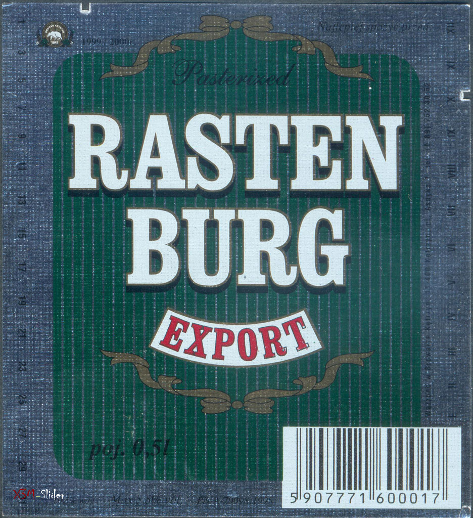 Rasten Burg - Export - Pasterized - Browar Kelrzyn