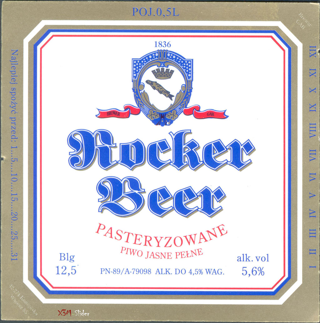 Rocker Beer - Pasteryzowane Piwo Jasne Pelne - Browar GAB