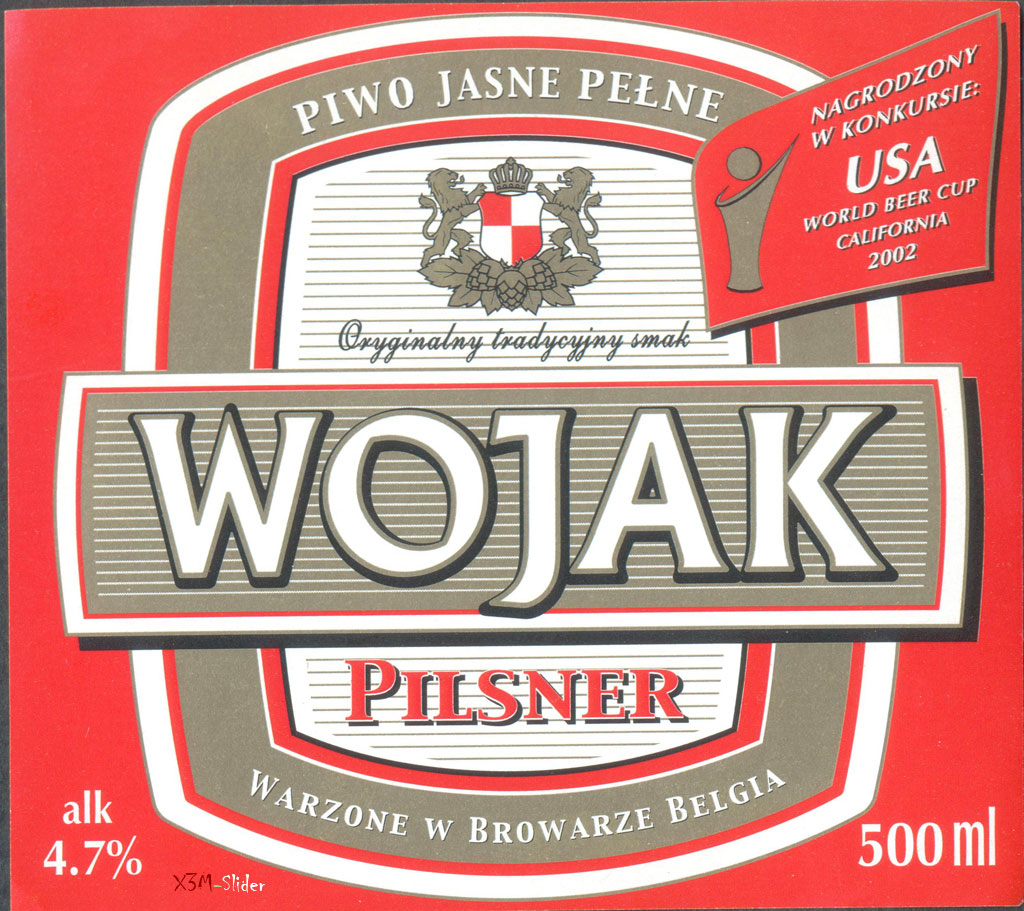 Wojak Pilsner - Piwo Jasne Pelne - Warzone w Browarze Belgia