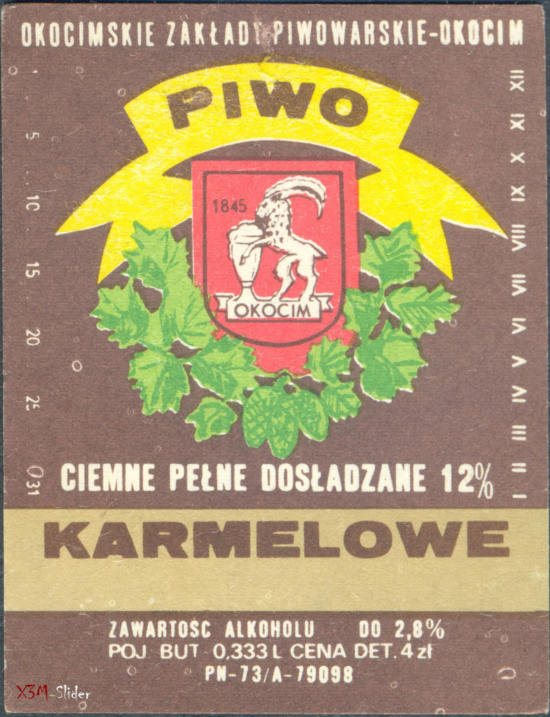 Karmelowe - Ciemne Pelne Dosladzane 12 - Okocimskie Zak&#322;ady Piwowarskie