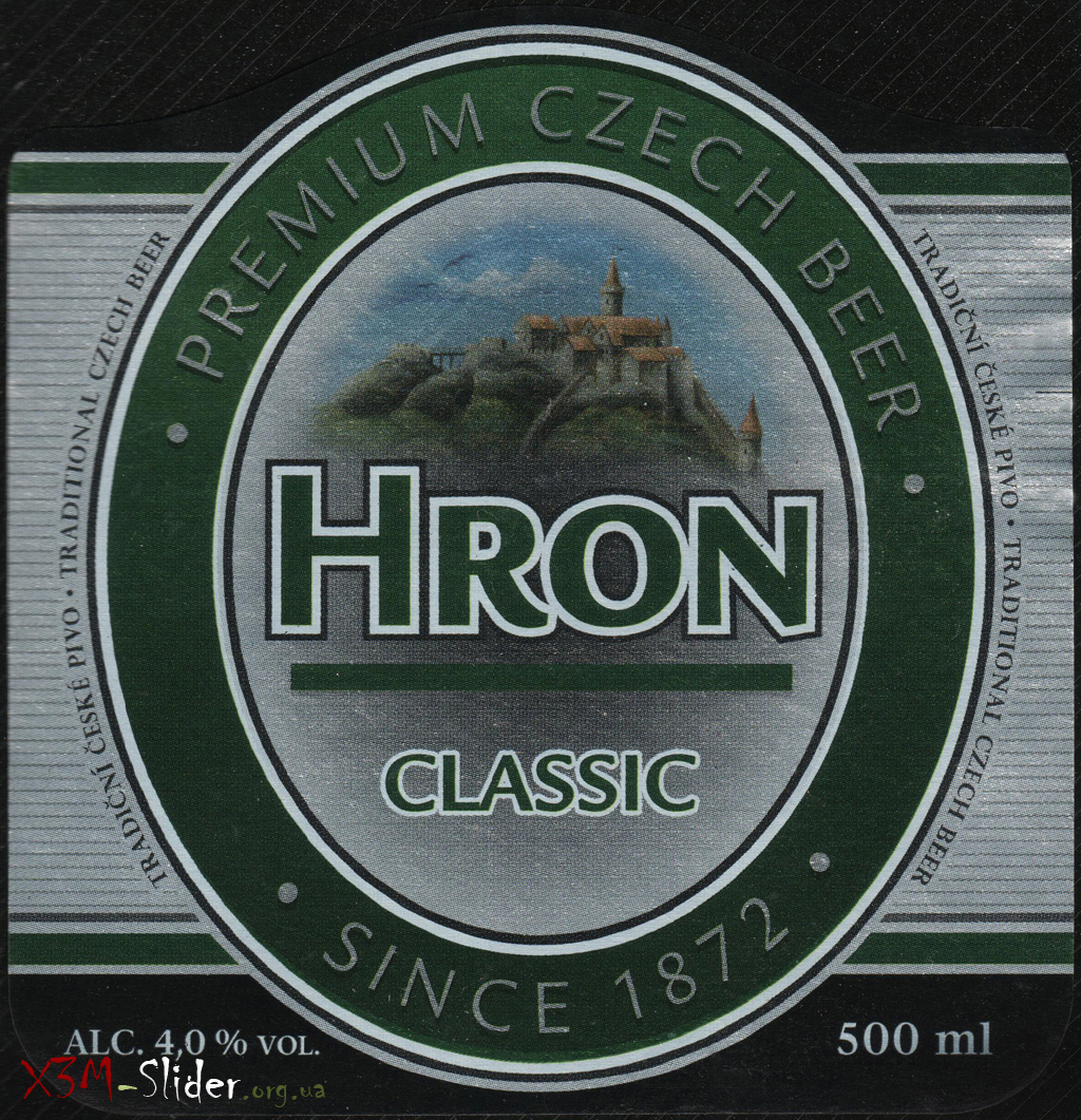 HRON - Classic - Since 1872 - Premium Czech Beer
