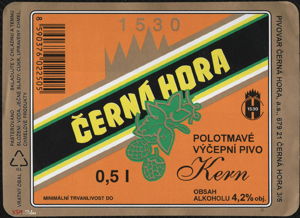 Cerna Hora - Polotmave Vycepni pivo