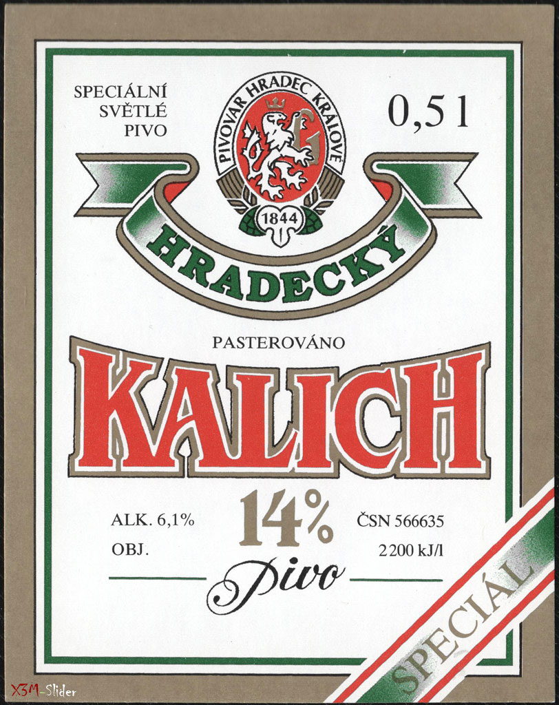 Kalich pivo - Hradecky - Special