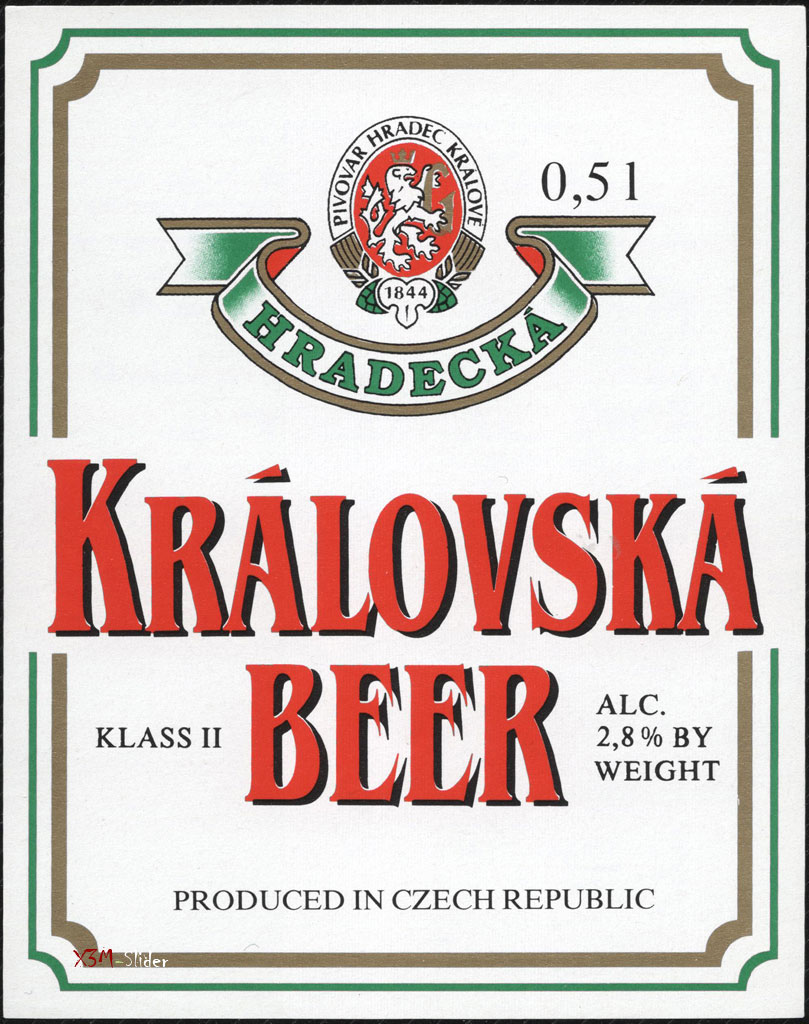Kralovska beer - Hradecka