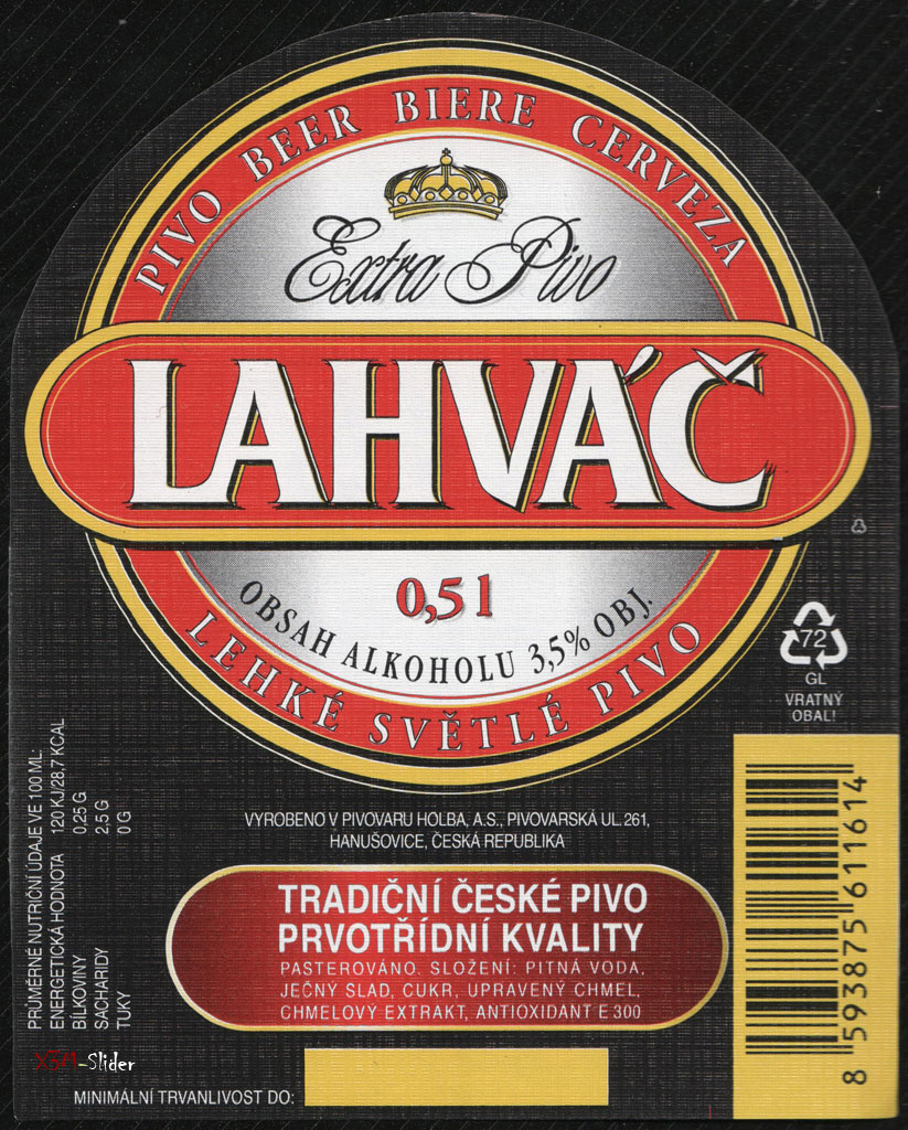 Lahvac - Extra pivo - Tradicni Ceske pivo