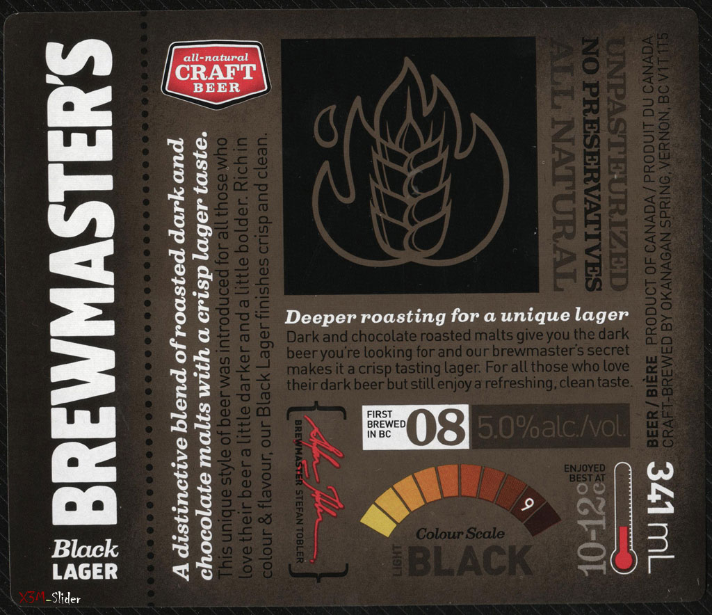 Okanagan Spring - Brewmaster's black lager