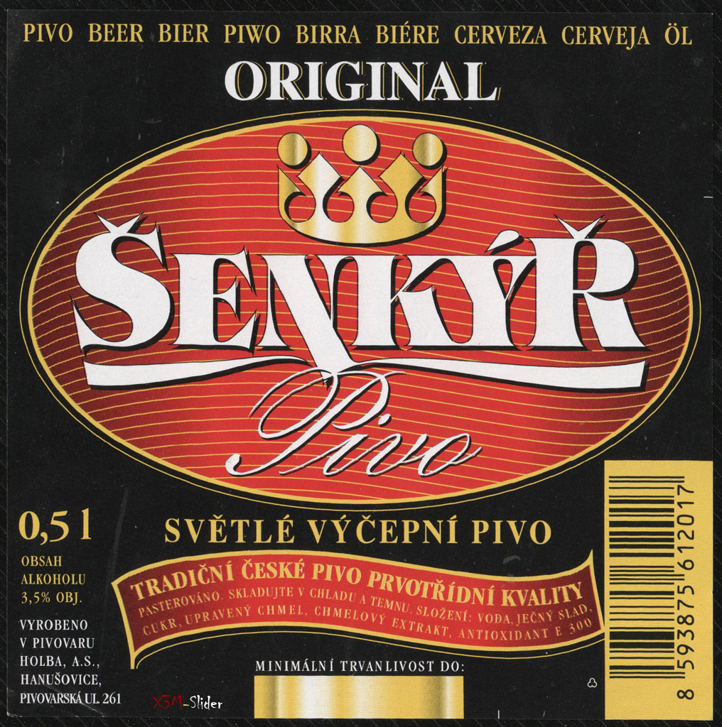 Senkyr - Original pivo - Svetle Vycepni pivo