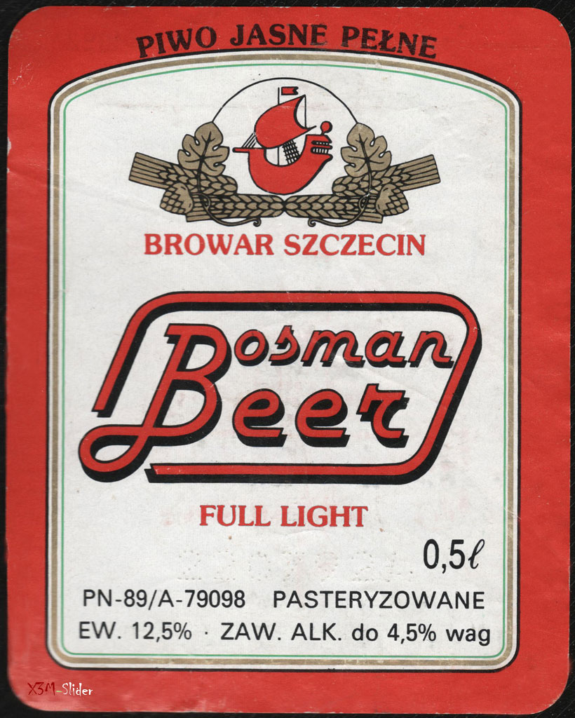 Bosman Beer - Full Light - Browar Szczecin (Польша)
