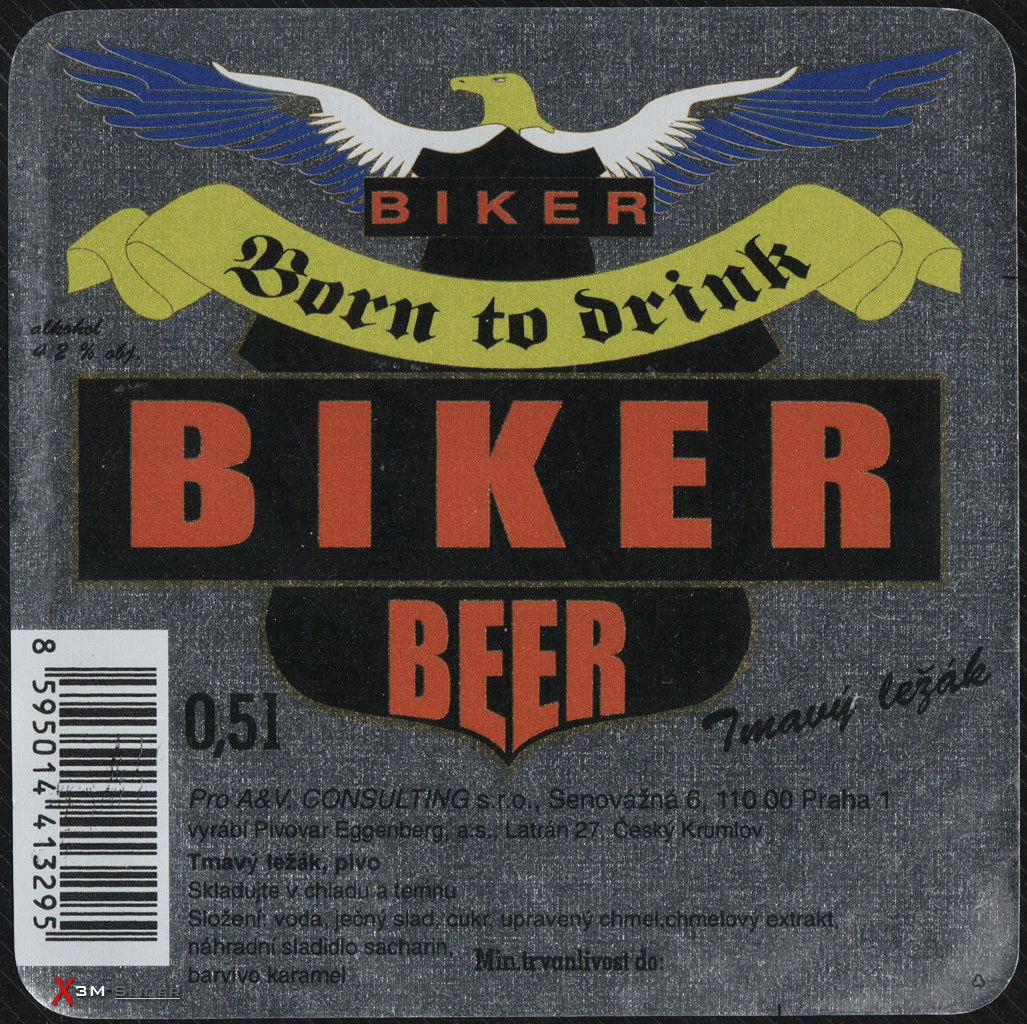 Biker Beer - Tmany lezak - Born to drink