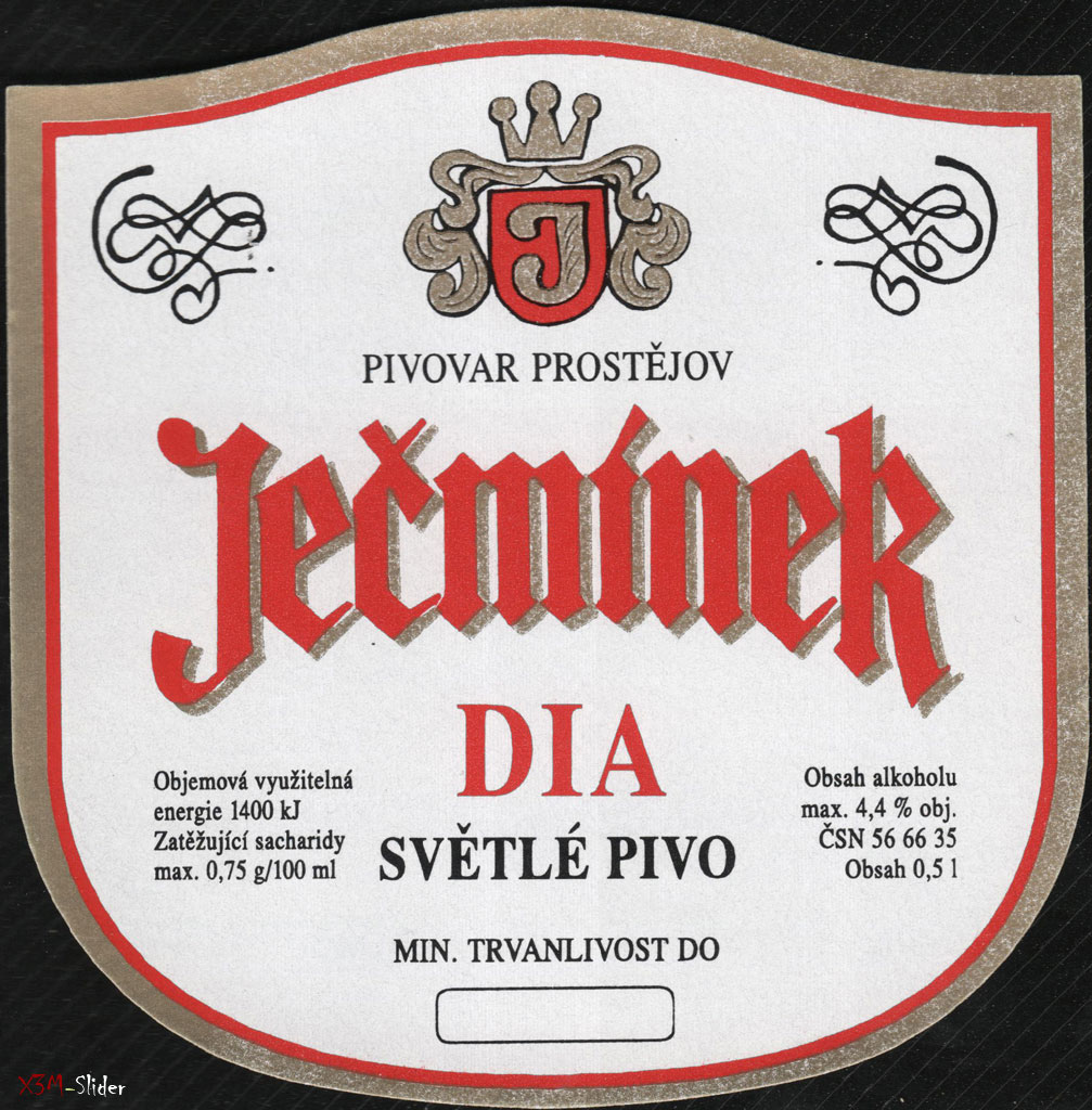 Jecminek - DIA - Svetle Pivo - Pivovar Prostejov