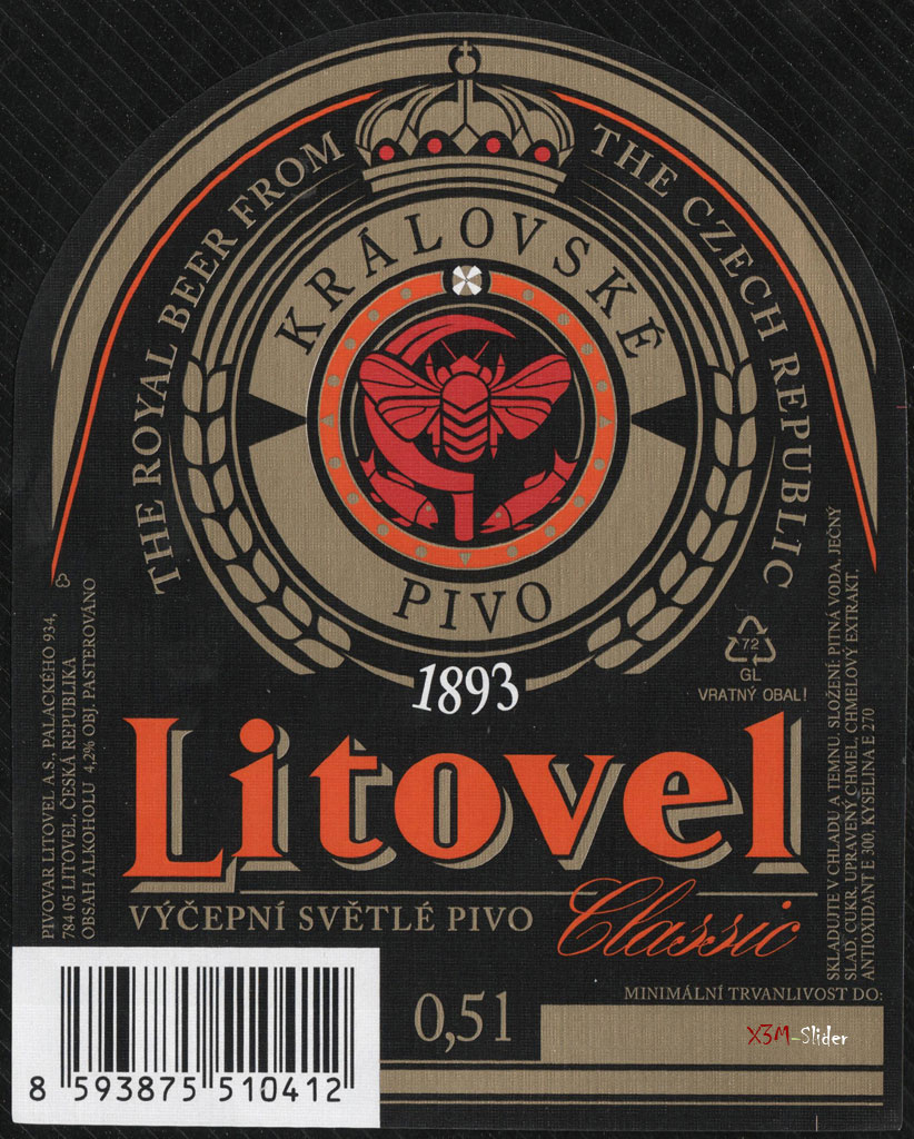 Litovel - Classic - Kralovske Pivo - Vycepni Svetle Pivo
