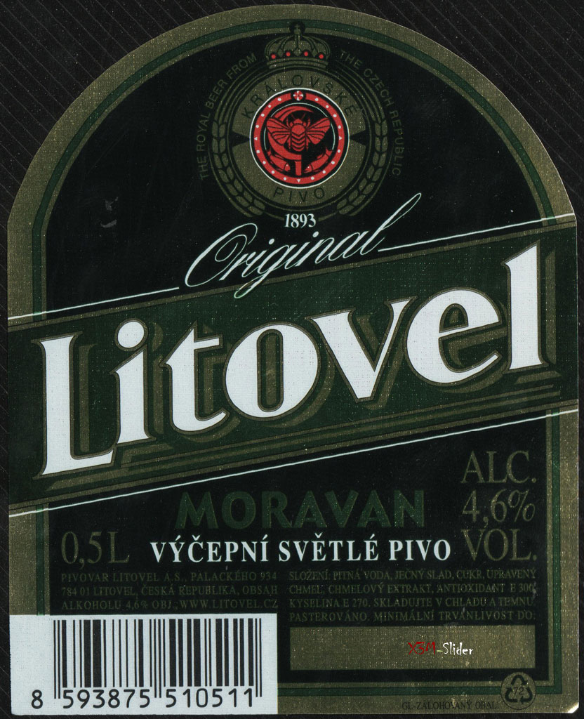 Litovel - Moravan - Vycepni Svetle Pivo - Original