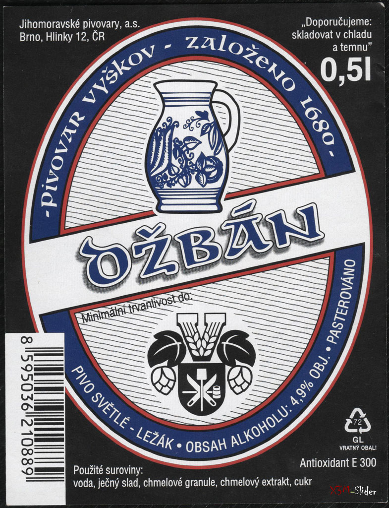 Ozban - Pivo Svetle - Pivovar Vyskov