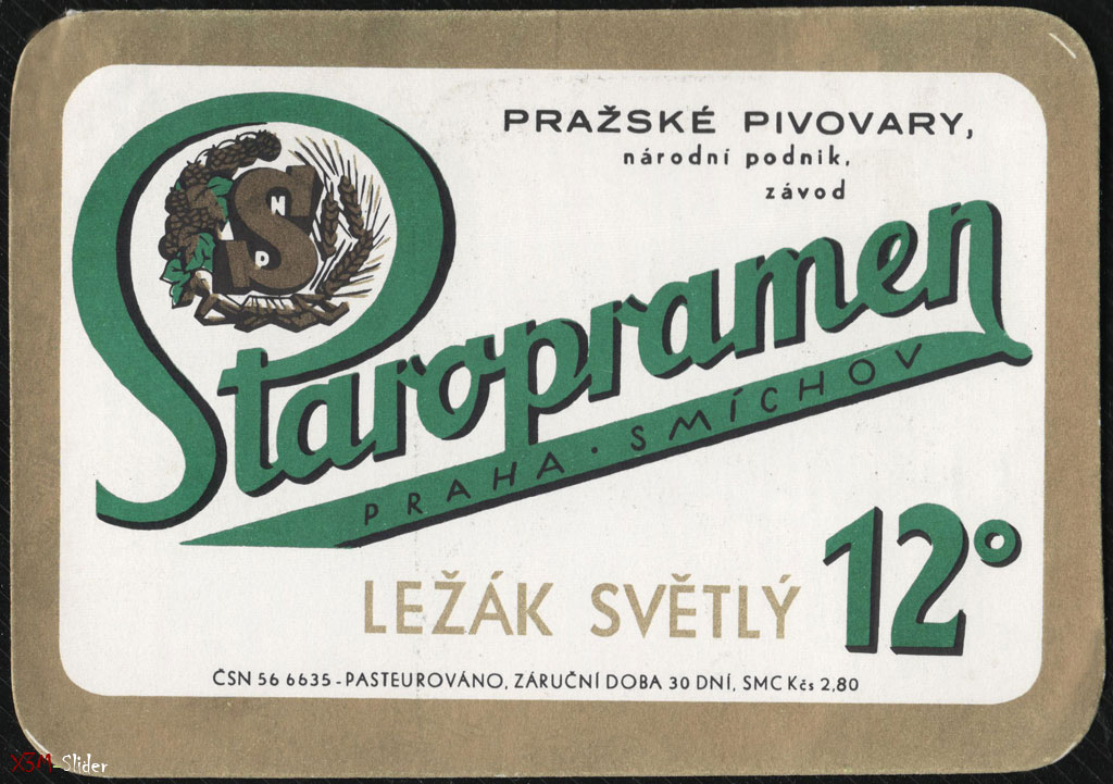 Staropramen - Praha-Smichov - Lezak Svetly 12%
