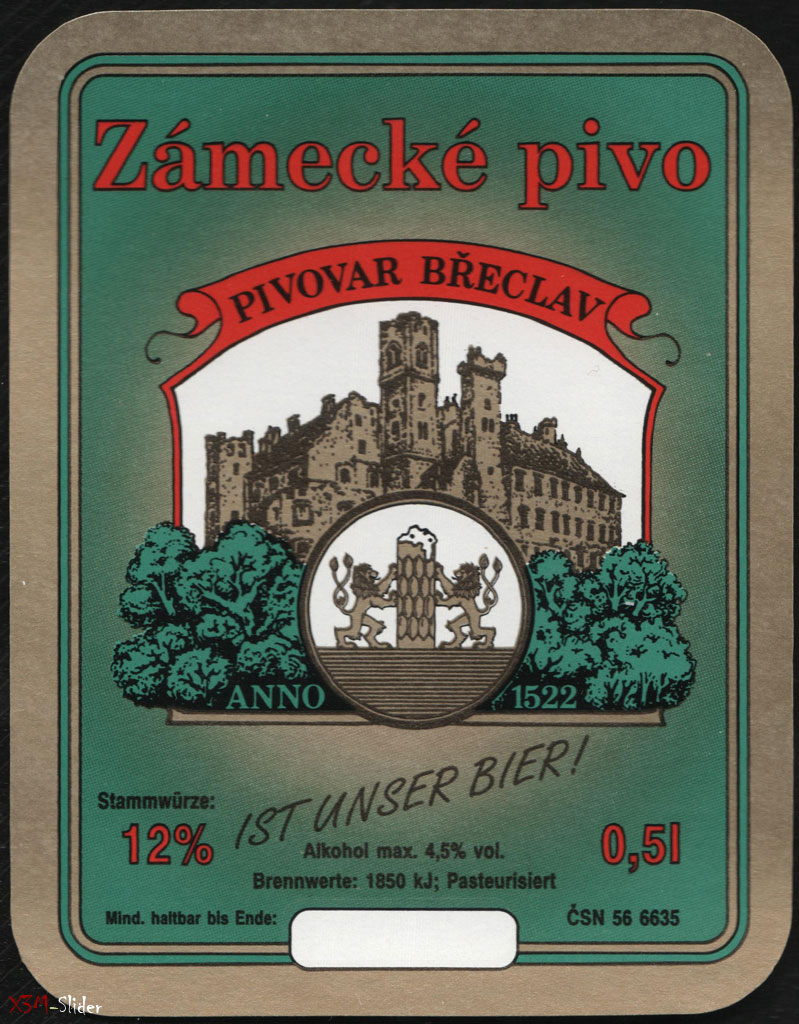 Zamecke pivo - Pivovar Breclav