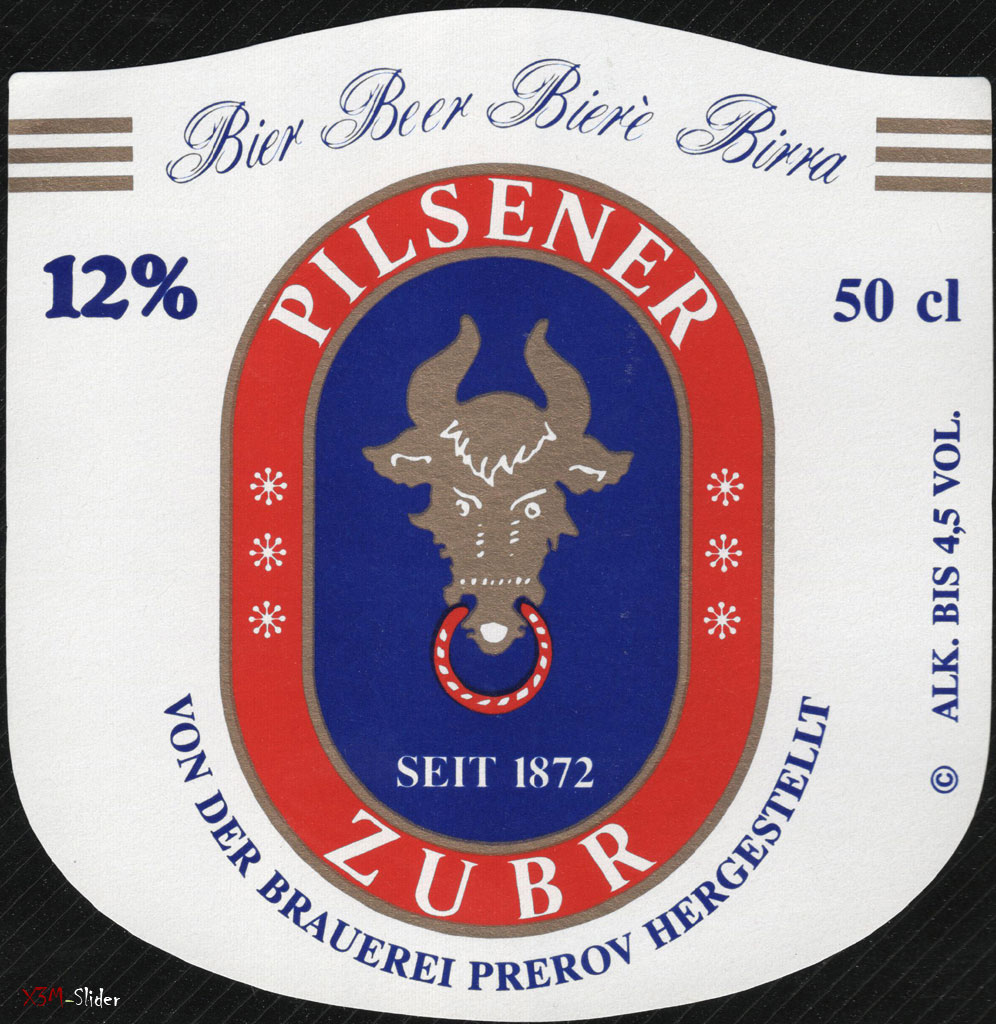 Zubr Pilsener - Paszorozott - Von Der Brauerei Prerov Hergestellt