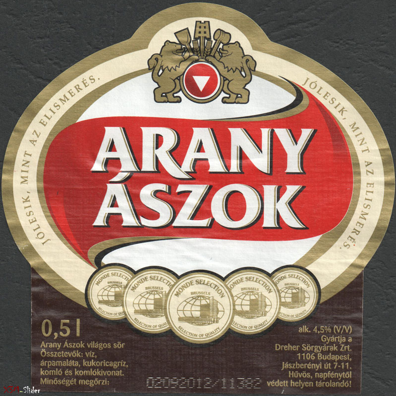 Arany Aszok - Dreher Brewery