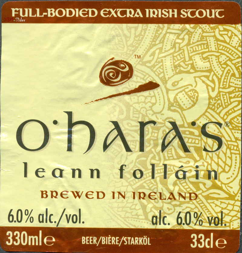 O'hara's leann follain - Brewed in Ireland