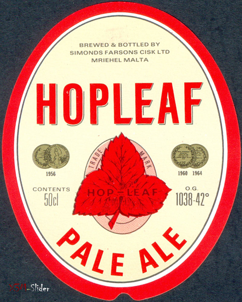 Hopleaf - Pale ale 50 cl - Hop-Leaf - Simonds Farsons Cisk LTD